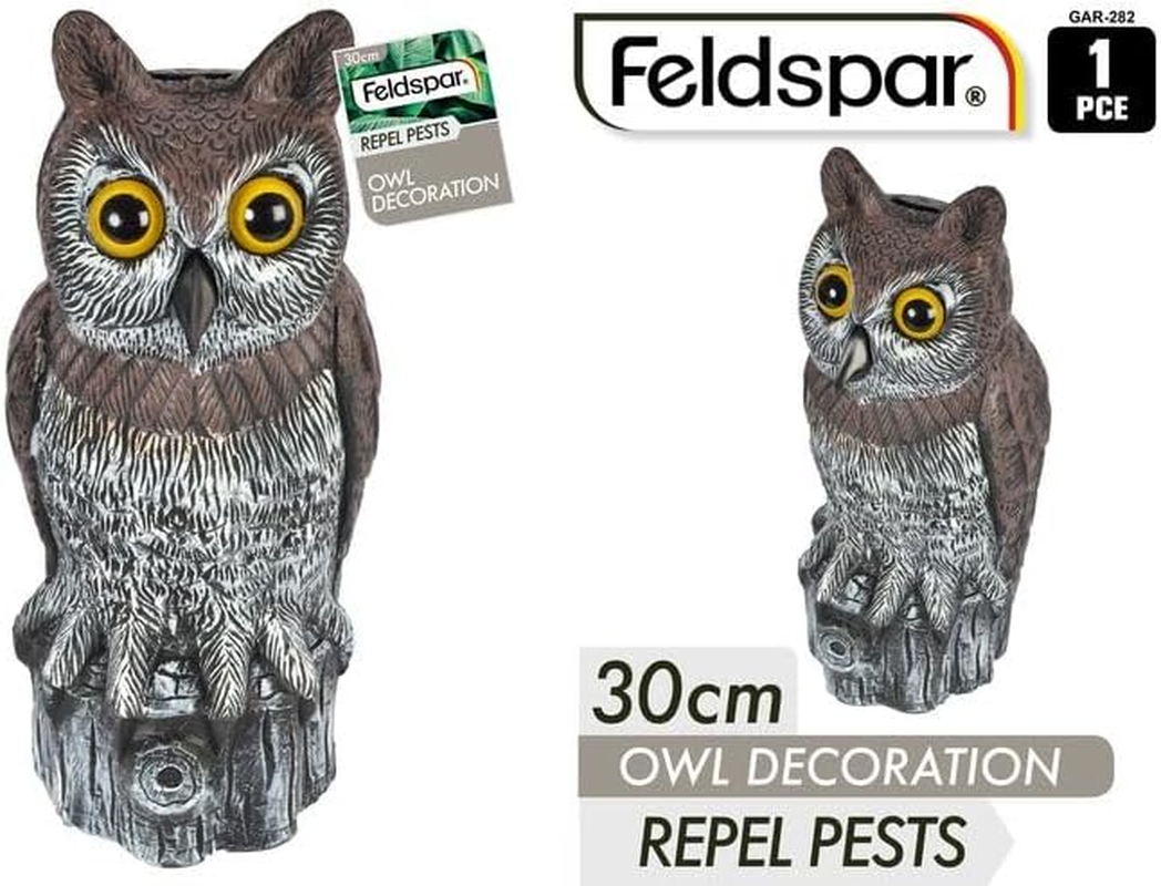 Feldspar Garden Decoration Owl, 30 Cm Size image number 1