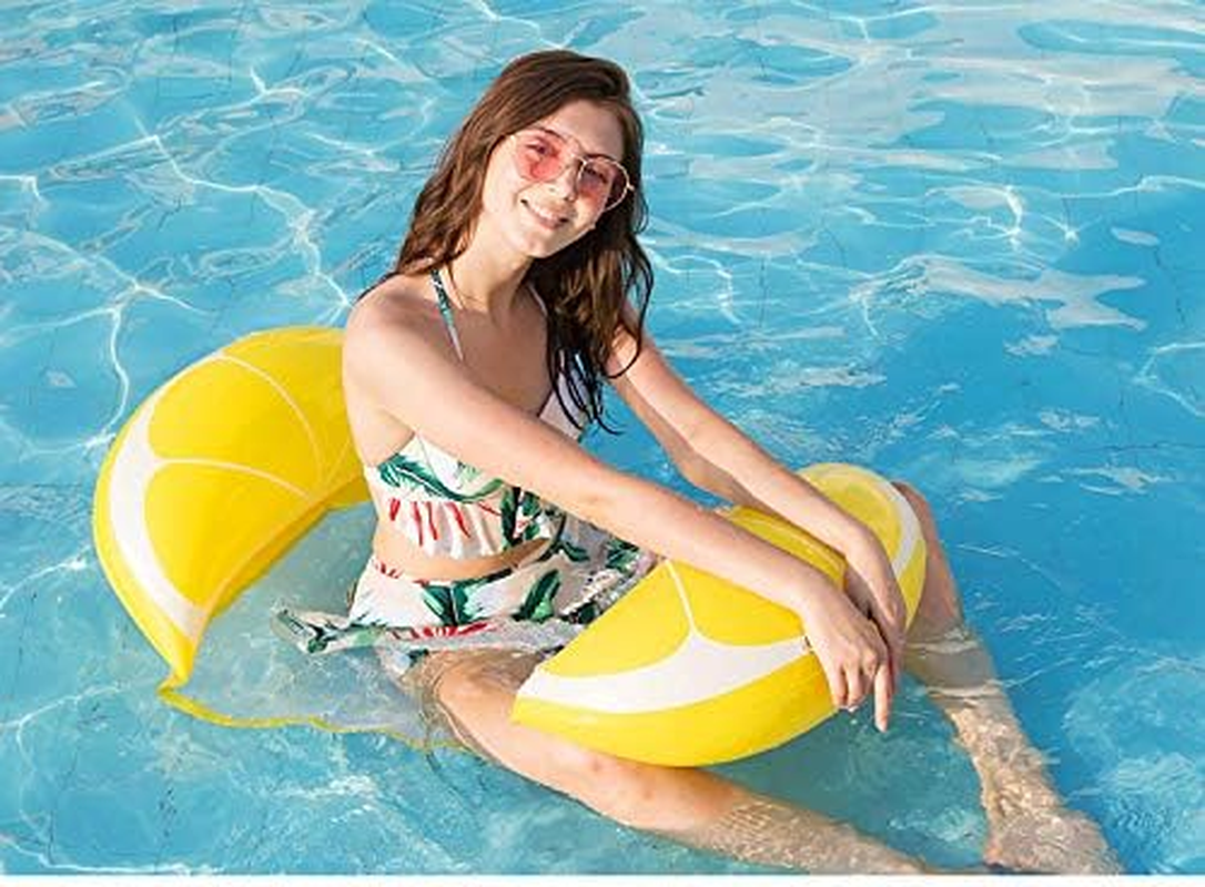 Baronhong Fruit Swimming Pool Floating Hammock - Inflatable Swimming Aids for Adults, Portable Rafts Lounge Chair for Beach Party image number 2