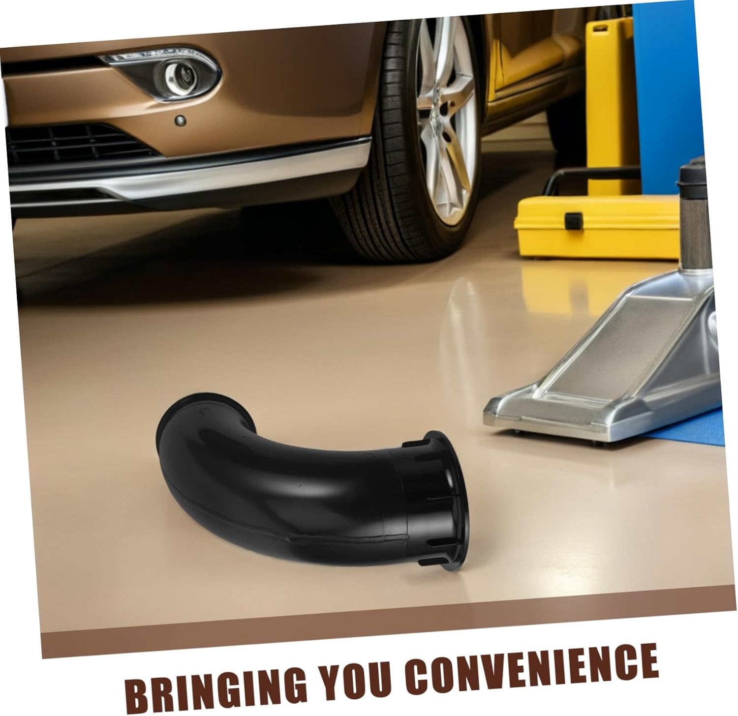 HOMSFOU 2Pcs Car Subwoofer Speaker Subwoofer Terminal Enclosure Port Tube Voice Outlet for Car Bass Reflex Port Tube Acoustic Hideaway Sound Black image number 3