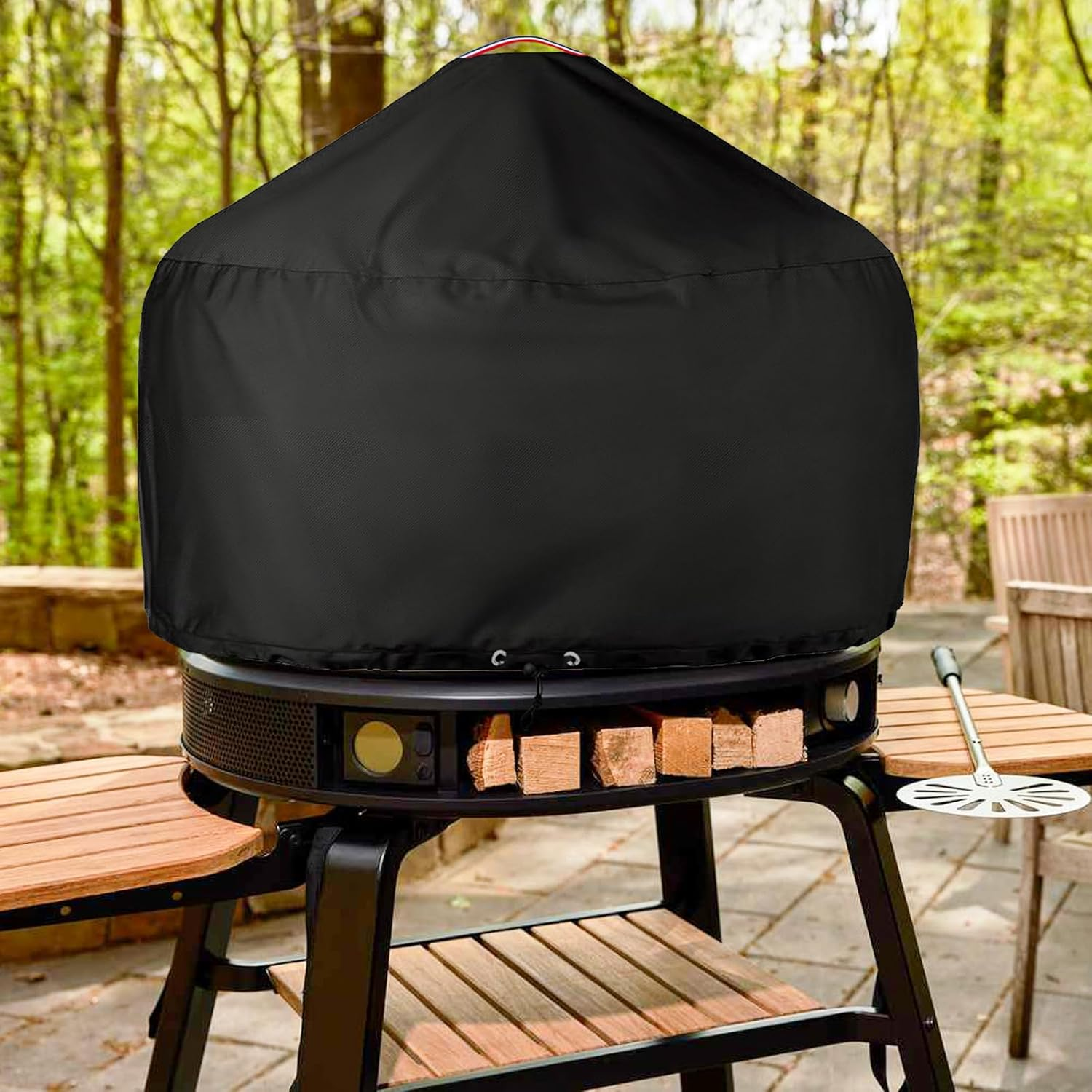 Pizza Oven Cover for Gozney Dome,Heavy Duty 600D Waterproof Cover for Dome Pizza Oven,Black