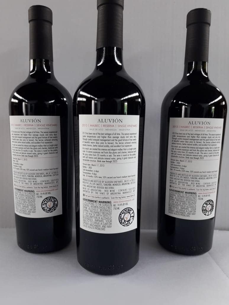 2013 Aluvi&oacute;n Vineyards Malbec Wine "The Emmeline" from the Uco Valley, Mendoza, Argentina image number 3