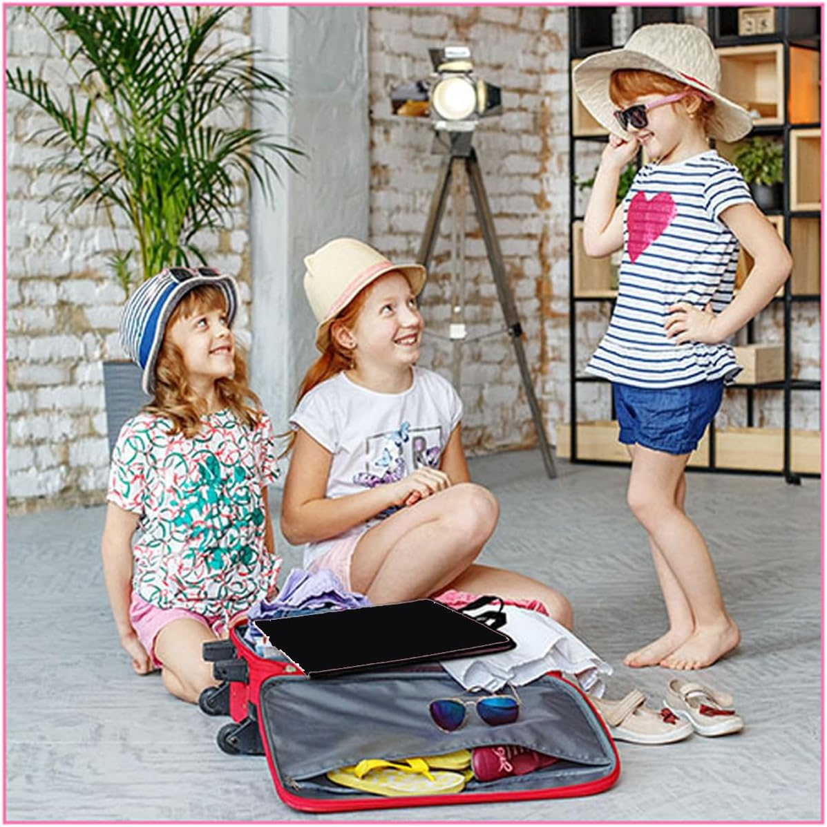 LPHUMEX Foldable Portable Full Length Mirror for Camping, Travel, Dancers, 32X13 Inch, Black, Hanging Folding Mirror for Dance, Full Body Travel Mirror image number 4