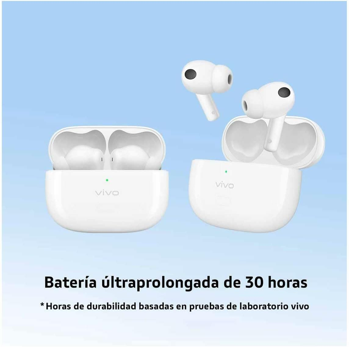 Vivo TWS 2E Wireless Headphones - Moonlight White image number 2