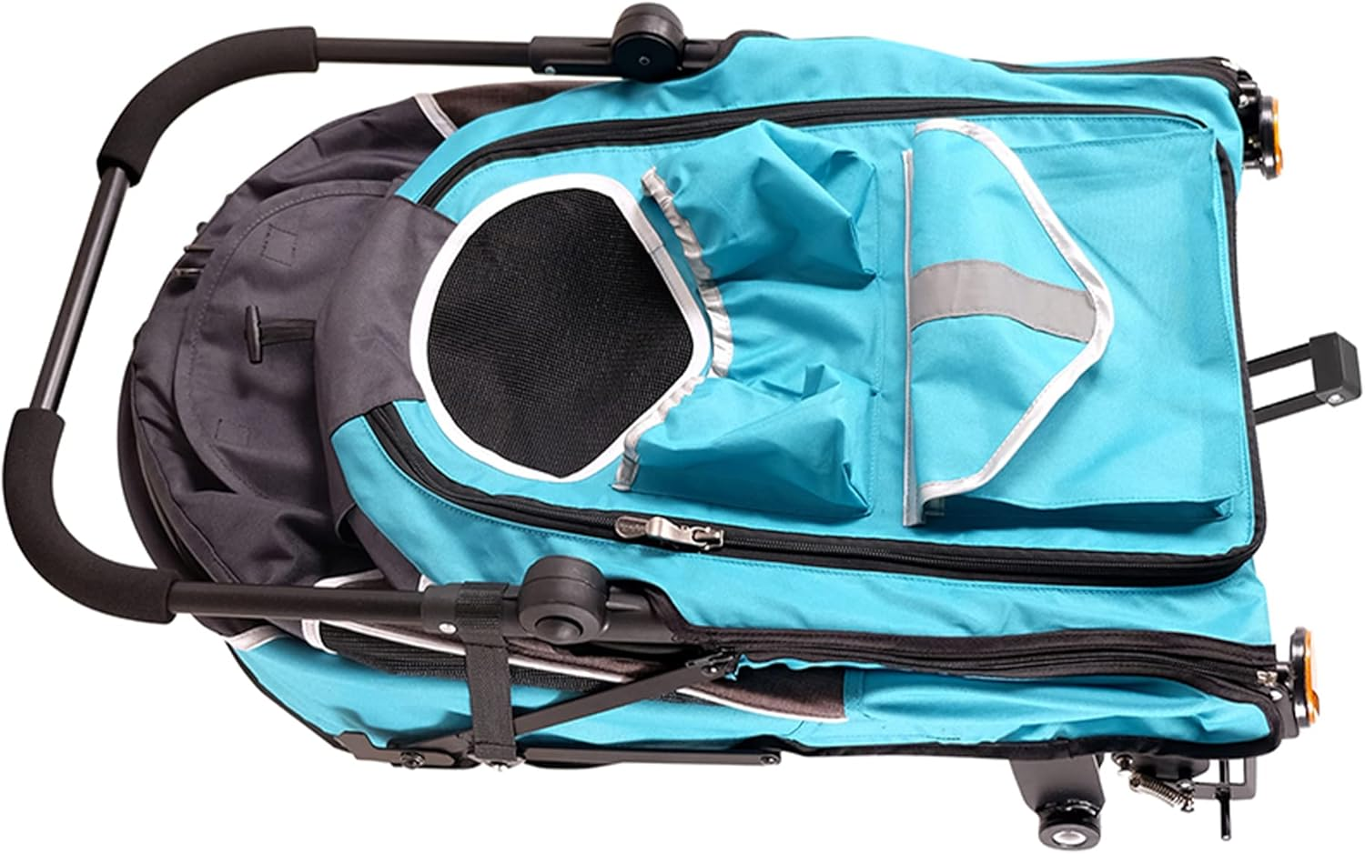 Ibiyaya Happy Pet Trailer V2 Jogger Stroller for Dogs, Ocean Blue image number 3