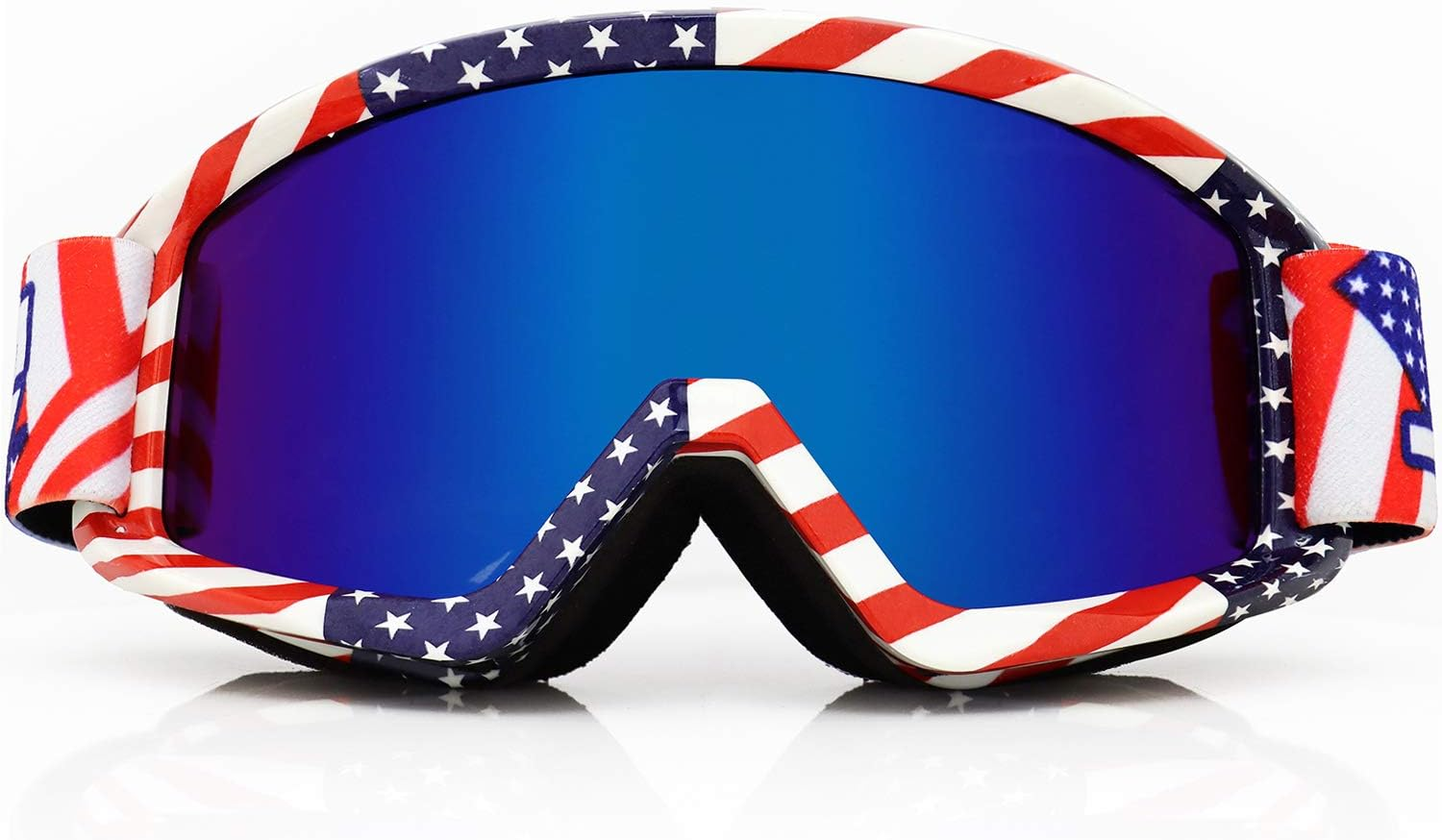 FMY Motorcycle Motocross Goggles for Men Women Youth,Anti-Scratch Dustproof UV400 ATV Dirt Bike Goggles - Black Green-Color Lens image number 5