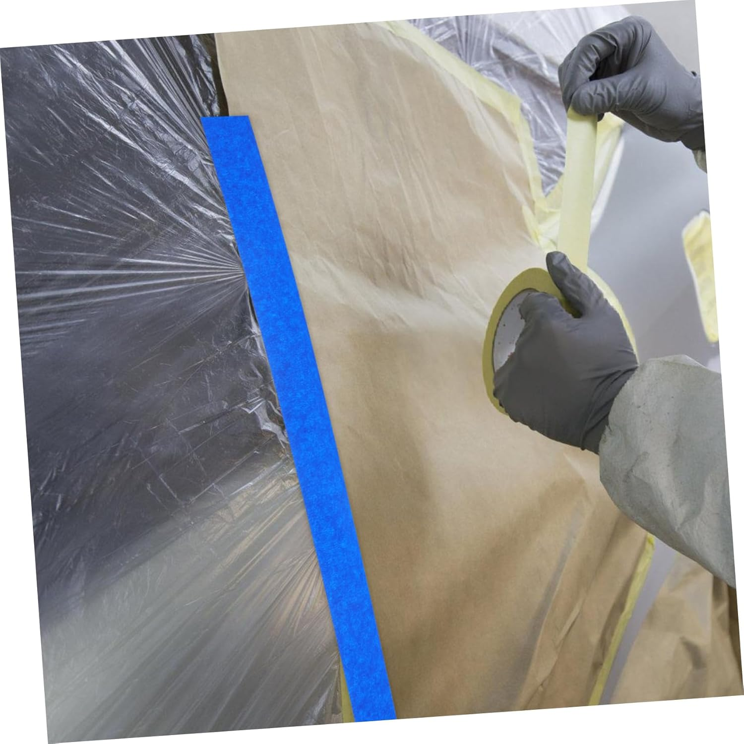 HOMSFOU 6 Rolls Painter Tape Masking Tapes for Wall Painting DIY Artist Craft Arts Decoration Drafting Yards image number 6