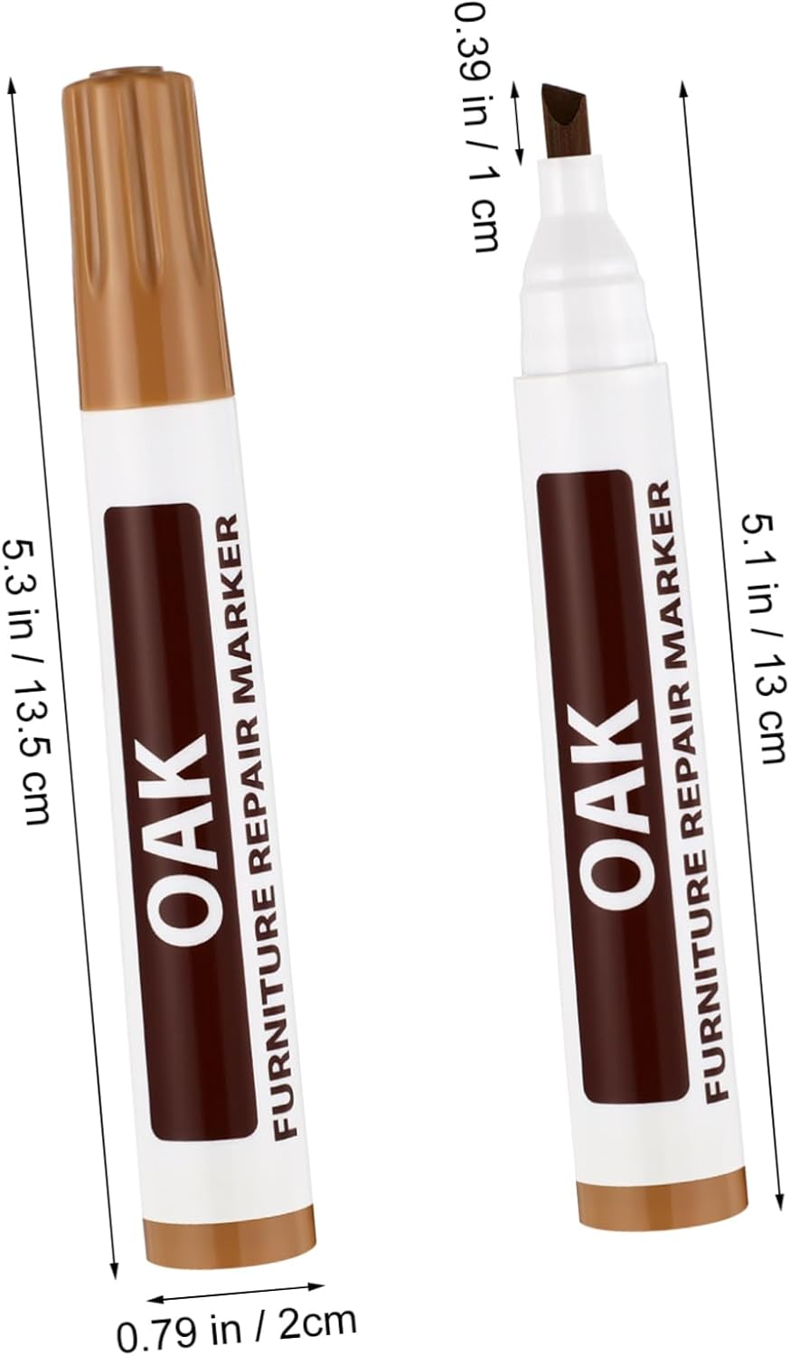 Anneome 6Pcs Wooden Furniture Touch up Markers Repair Pen Scratch Concealing Tools for Living Tables Desks image number 5