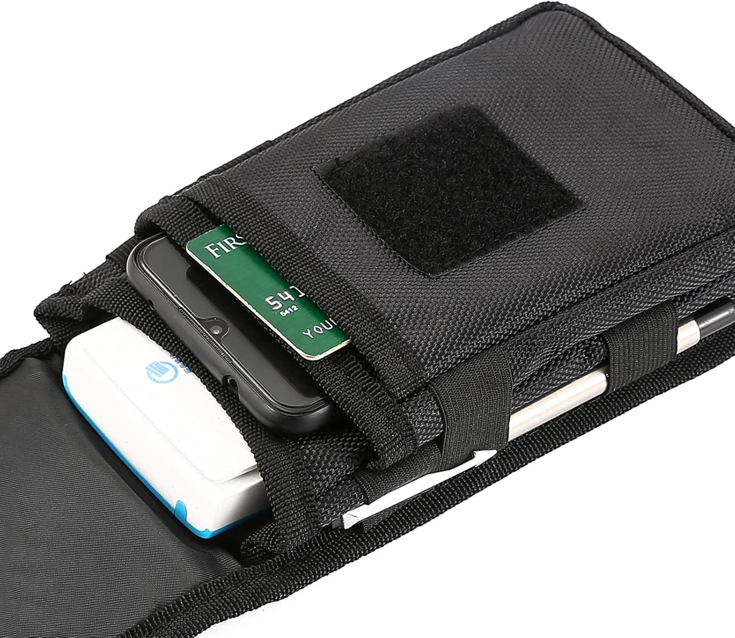 Large Mobile Phone Belt Mobile Phone Belt Holster Tool Belt Multifunctional Bum Bag with Mobile Phone Case for Cycling Climbing Mobile Phone Belt for Men for Samsung, Black, Einheitsgr&ouml;&szlig;e image number 5