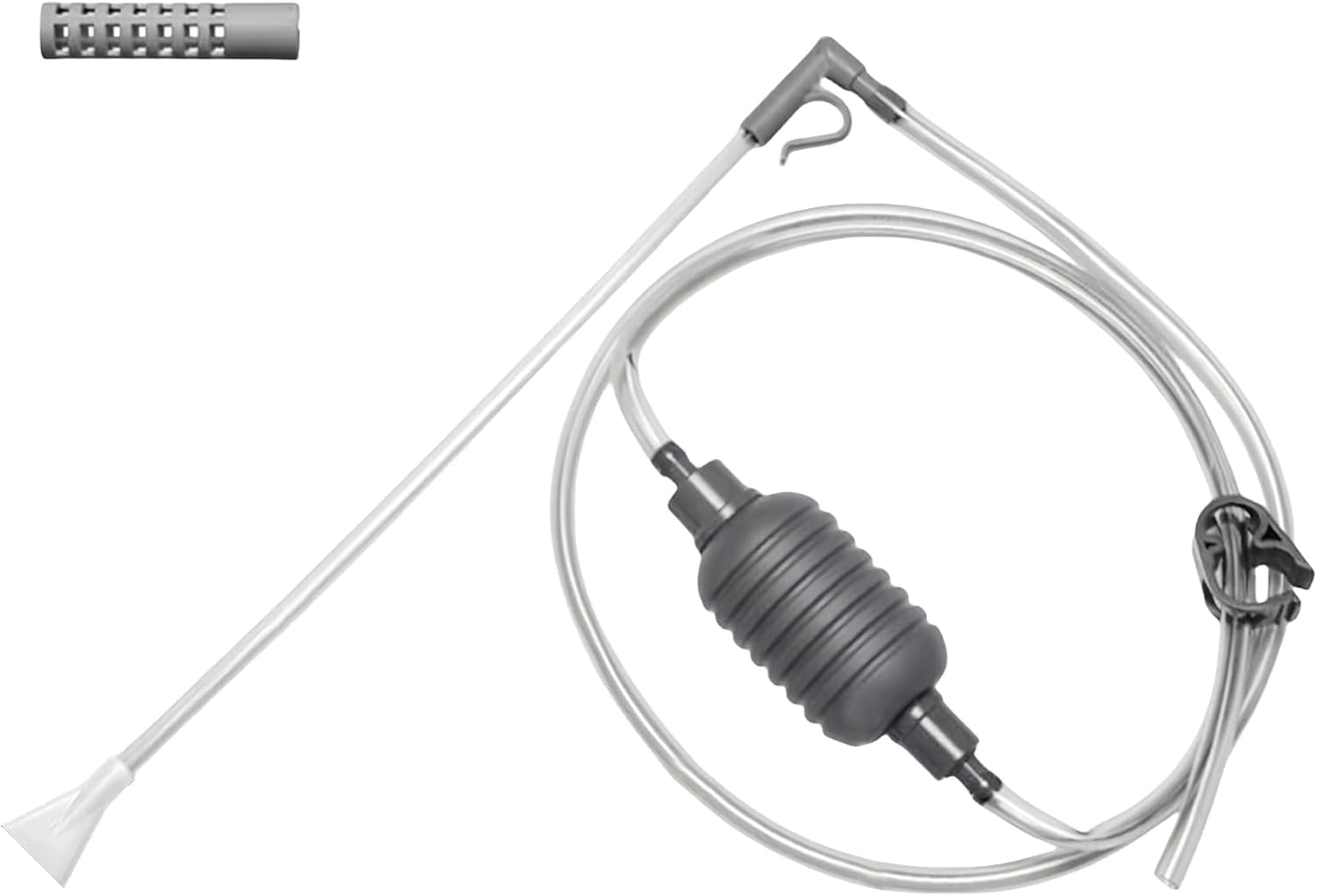 QAUARUMSUN Aquarium Gravel Cleaner for Sand, Fish Tank Vacuum Gravel Cleaner, Manually Fish Tank Water Changer(White) image number 5