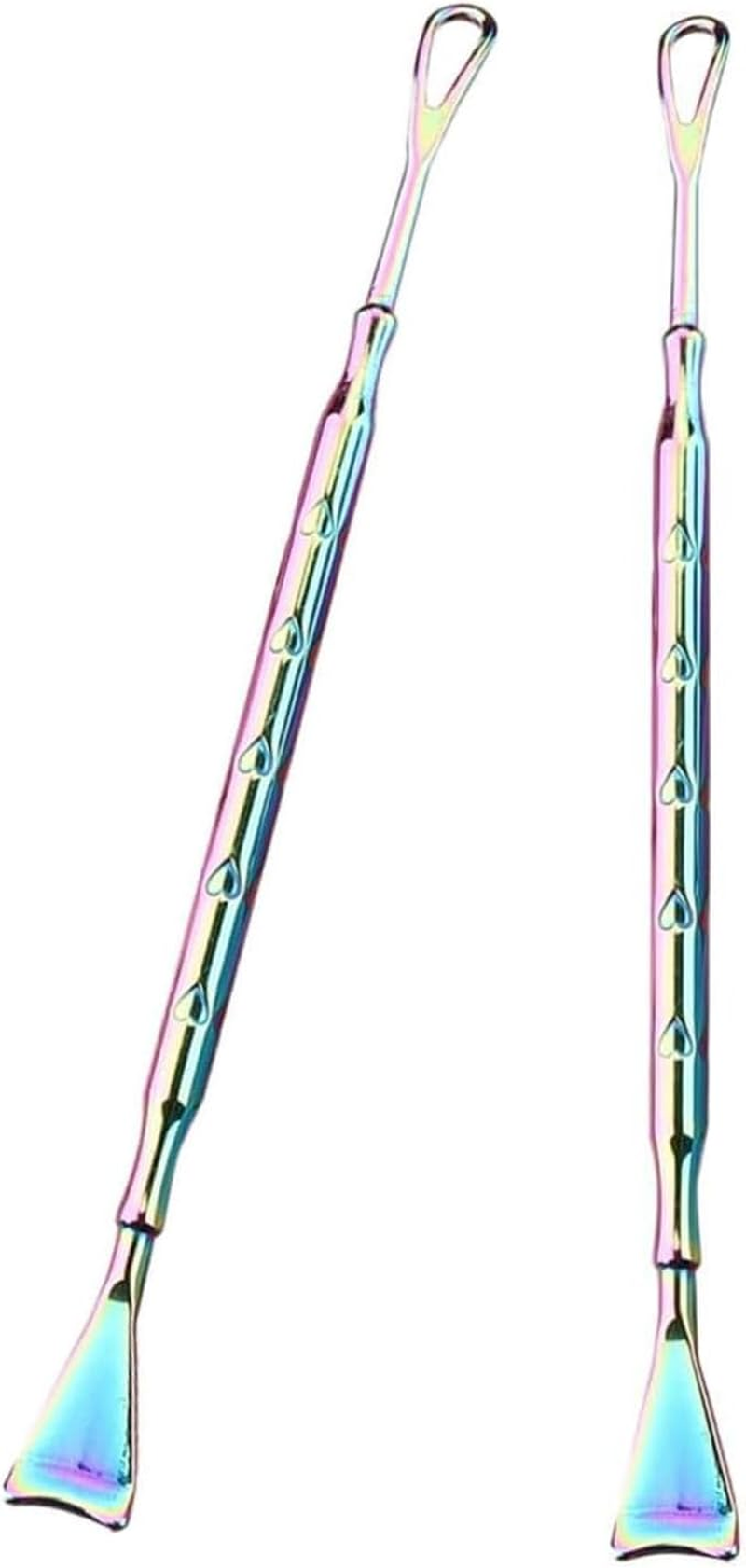 Kzvsiy 2-Piece Blackhead Removal Tool, Stainless Steel Pimple Extractor & Comedone Extractor for Face and Nose, Pore Scraper for Skin Care, Acne and Blackhead Treatment Suitable for Men Women