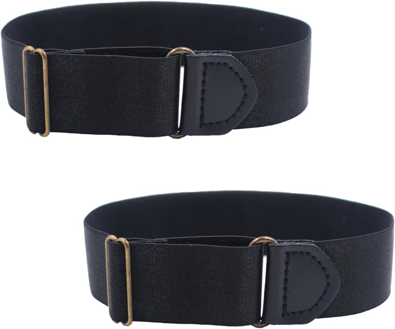 TORMEN Elastic Adjustable Armbands Shirt Garter Sleeve Holders Non-Slip Garters Adjustable Length for Men and Women