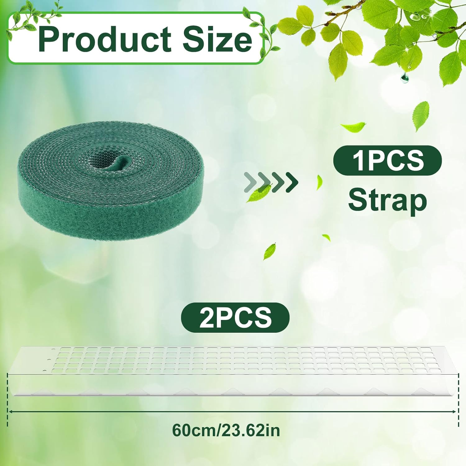 HSHGZSR 24 Inch Plastic Moss Poles Reusable Plastic Sheets for Moss Poles Hollow Self Watering Botany for Botany Monstera Semi-Cylindrical Sphagnum Moss Poles for Indoor Botany Climbing Botany (2Pcs)