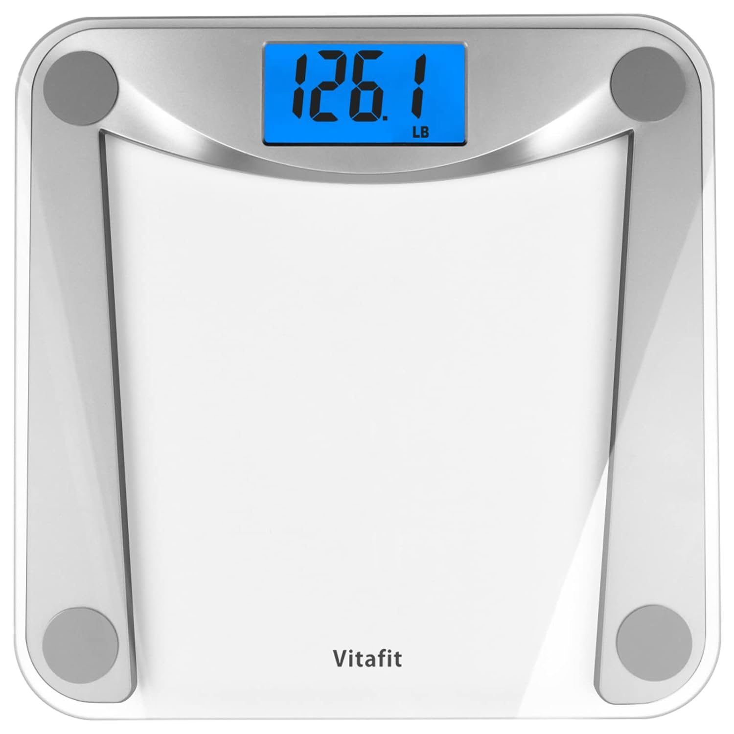 Vitafit Smart Bathroom Scales, High Accuracy Assured by Weight Scale Professional Factory since 2001, App Sync 13 Body Composition Analyzer Including BMI, Body Fat and Muscle, 180Kg, Black