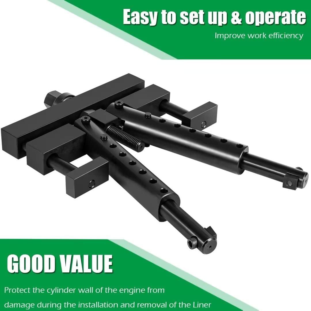 Yoursme Heavy-Duty Truck Universal Cylinder Liner Puller PT-6400-C Fit for Mack Cummins Caterpillar Detroit International Engine Wet Liners 3-7/8 to 6-1/4 Bore image number 4