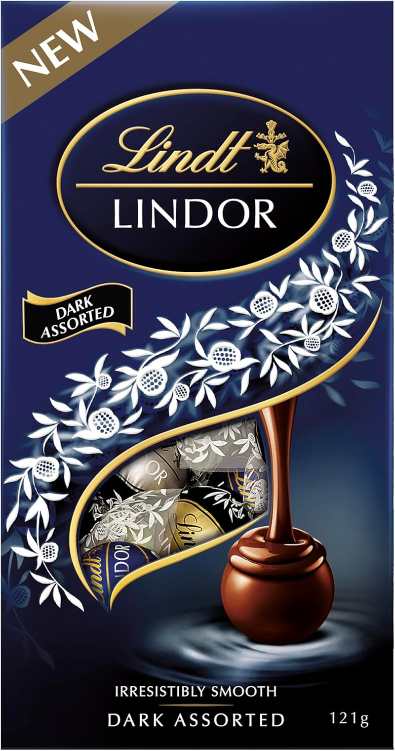 Lindt LINDOR Dark Assorted Chocolate Bag 121G image number 4