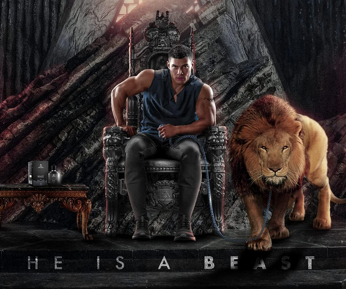 Urbangabru Beast Perfume for Men (100 Ml) - Eau De Parfum - Mild Long-Lasting Fragrance - Woody Aromati