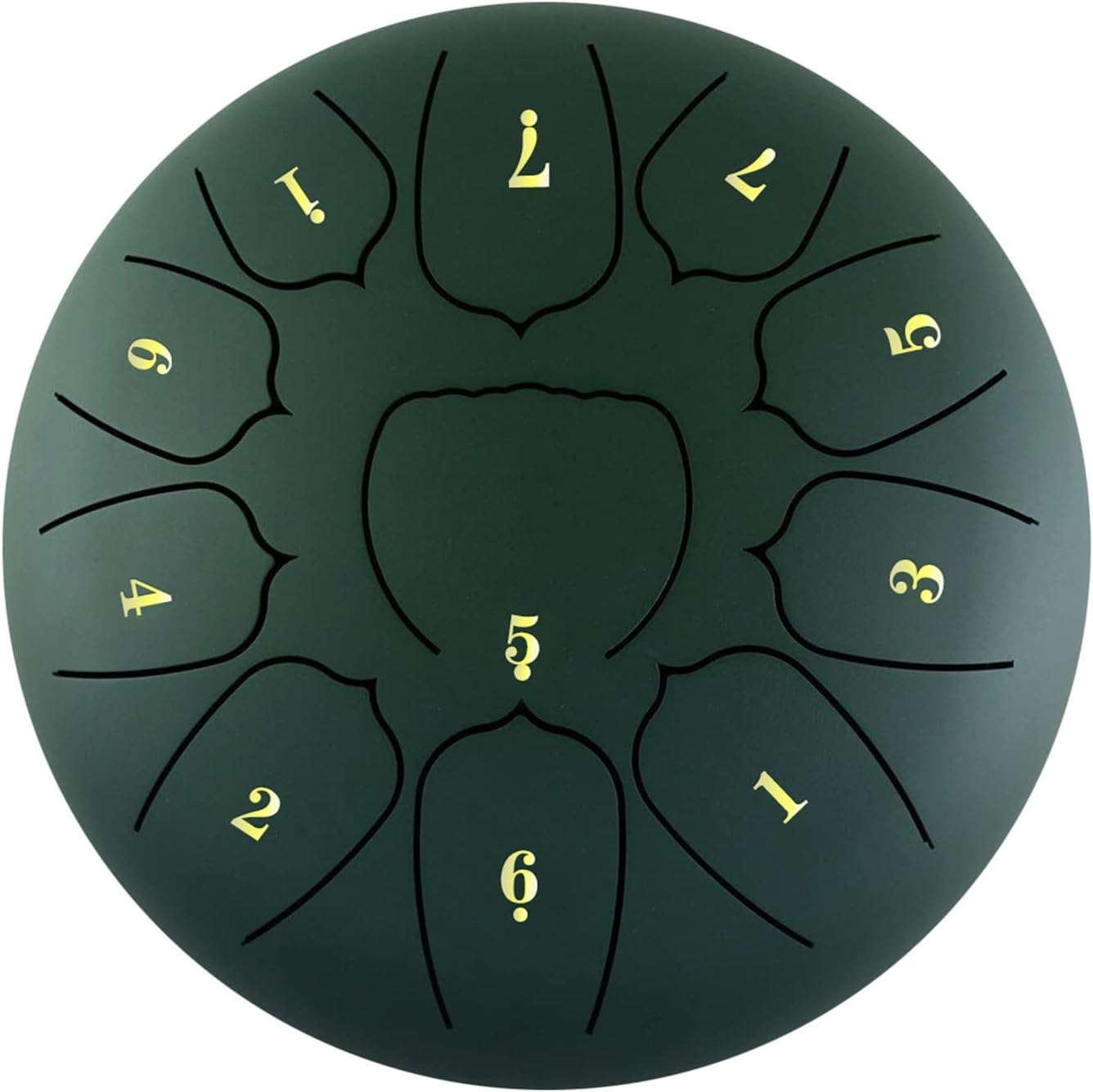 Domary 6 Inch Steel Tongue Drum 11 Notes Handpan Drum with Drum Mallet Finger Picks Percussion for Meditation Yoga - Dark Silver image number 4