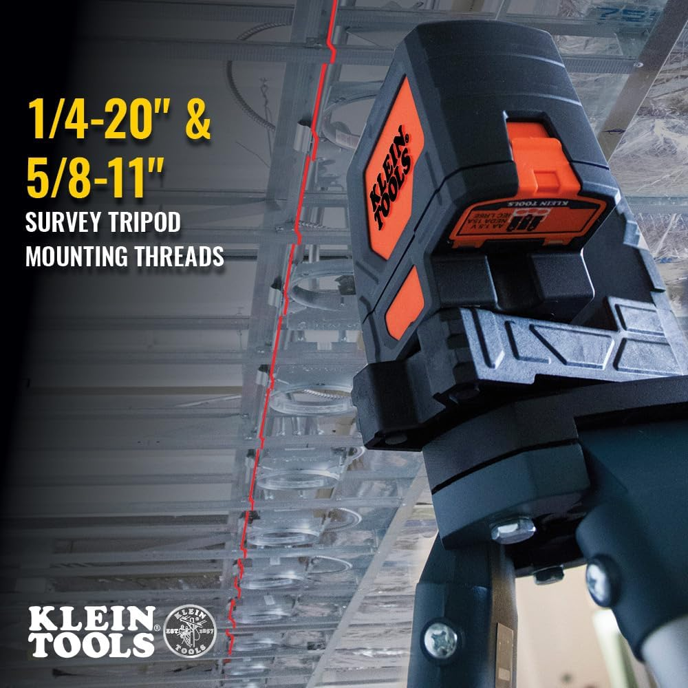 Klein Tools 93LCLS Self-Leveling Cross-Line Laser Level with Plumb Spot