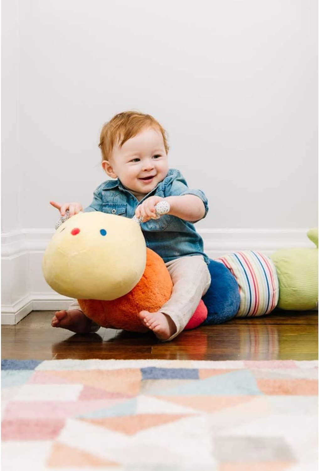 GUND Tinkle Crinkle Caterpillar Soft Plush Toy, Multicolour, 36 Cm Height image number 1