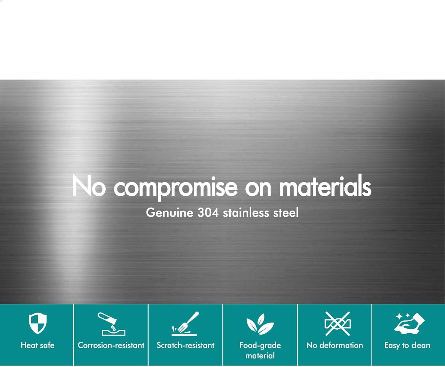 ALFORDSON Stainless Steel Kitchen Sink Double Bowls with Drainboard & Waste Strainers, 1000Mm X 450Mm X 205Mm, Water Basin Sinks with 3Mm Thick Edge, Dishwashing Workstation, Silver Color image number 1