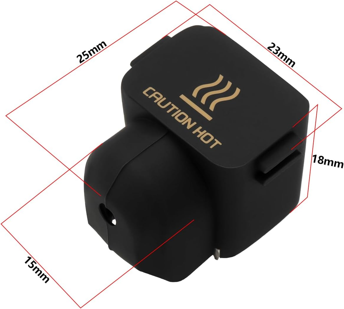 Emsea 5Pcs Silicone Sock Covers 300C High Temperature Caps Compatible with Bambulab A1 / A1 Mini 3D Printer Hotend Replacement Printing Accessories image number 2