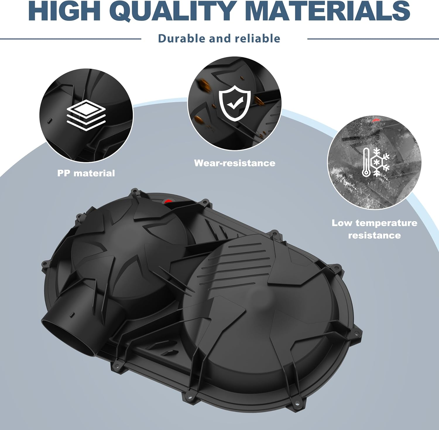 SAUTVS Black Outer Clutch Variator Cover for Can-Am X3 & Max 2020+ New Style Accessories (1PCS, Replace #420212508)