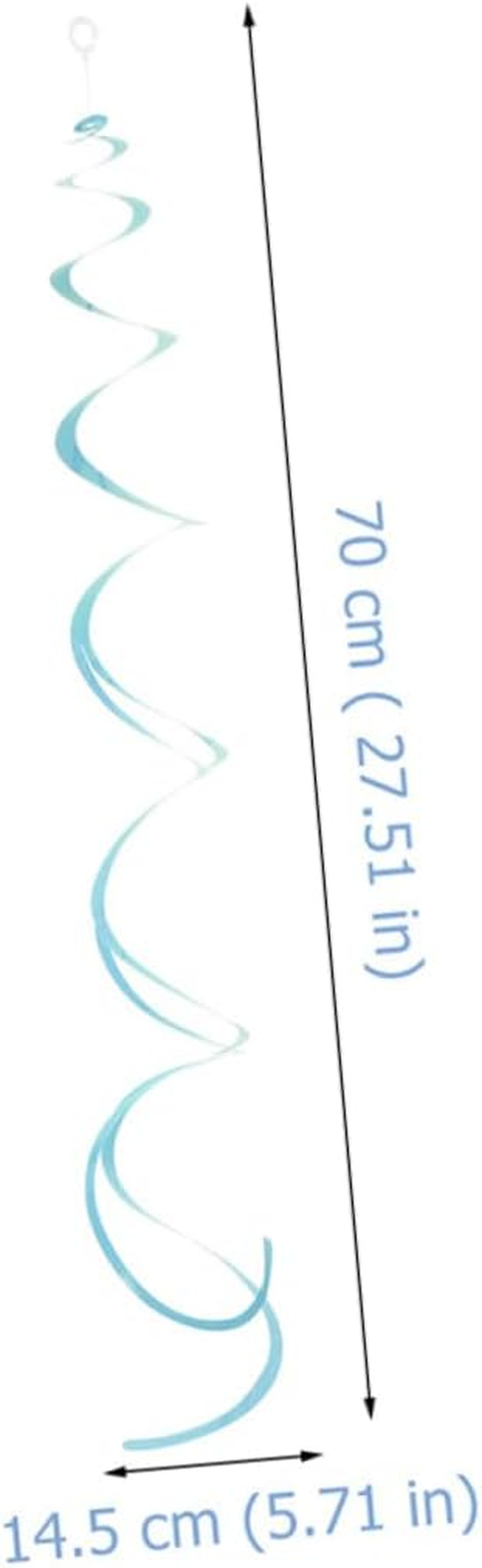 Yardwe 18Pcs Spiral Pendant Wedding Decorations Party Theme Decorations Kit Swirl Hanging for Celebration Decor image number 5