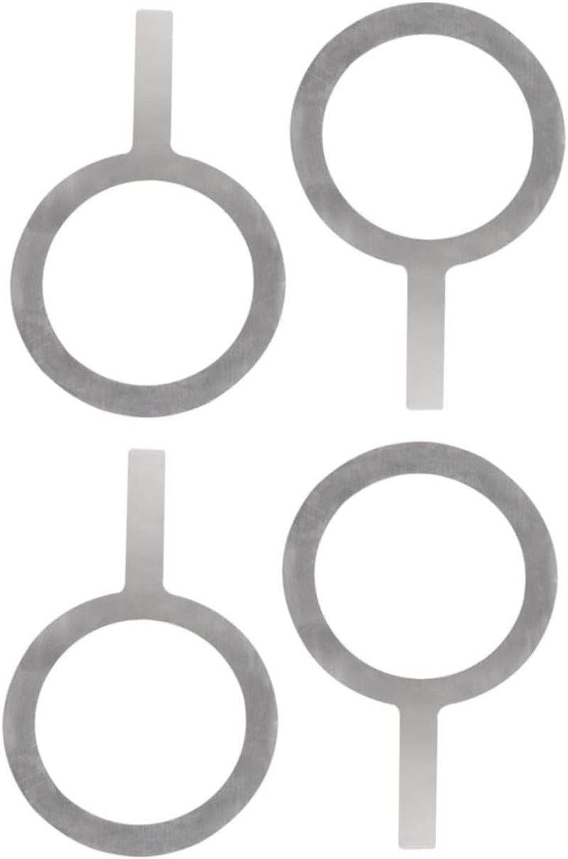 VINTORKY Rust-Proof Milk Tea Cup Rings Stainless Steel Baking Cup Rim Covers with Handle 95Mm Outer Diameter Multipurpose 4Pcs Set image number 1