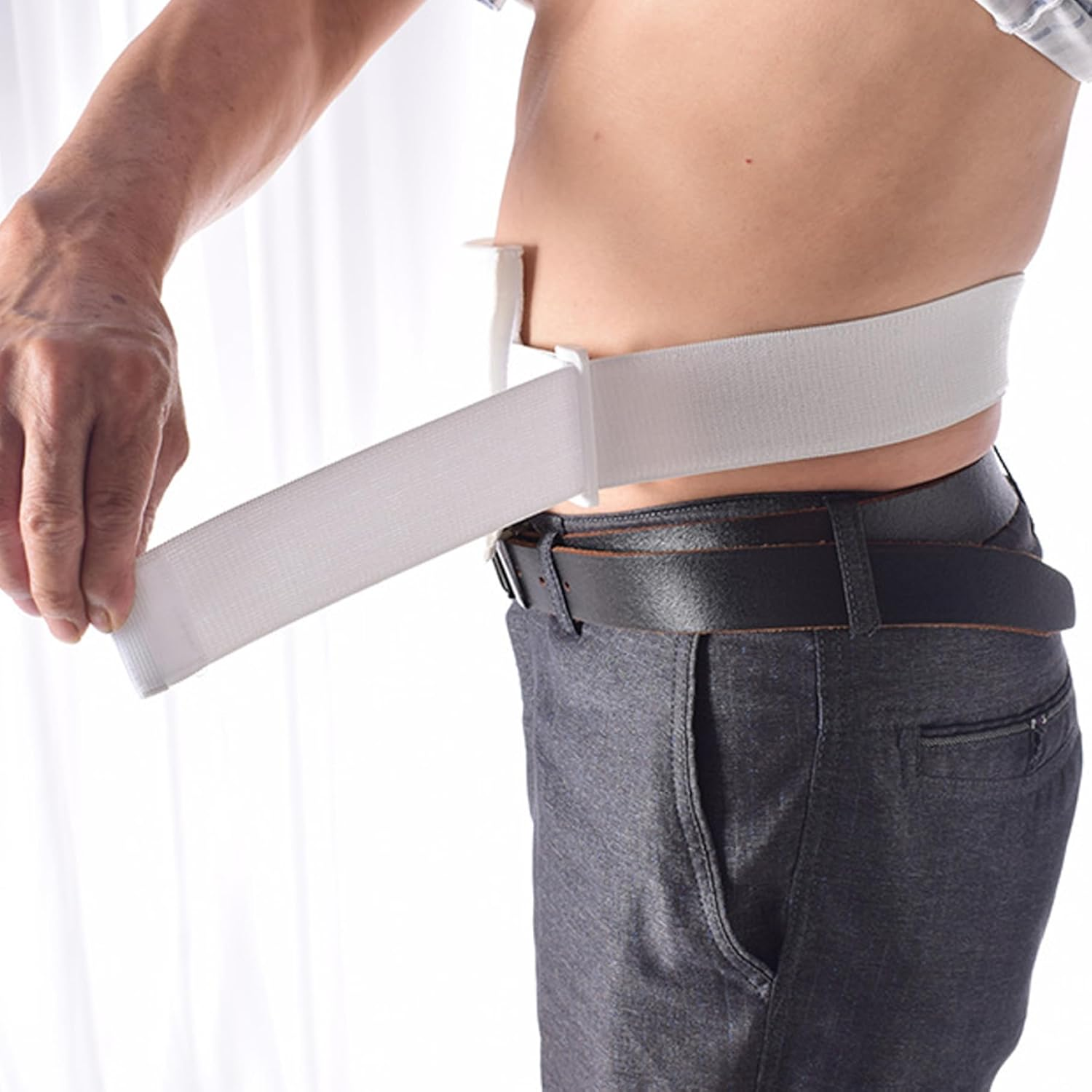 Feeding Tube Belt, Adjustable Soft Comfortable Feeding Tube Holder for Peritoneal Dialysis Accessories 2Pcs Peritoneal Dialysis Belt, Peg Holder, Pd Catheter- image number 5