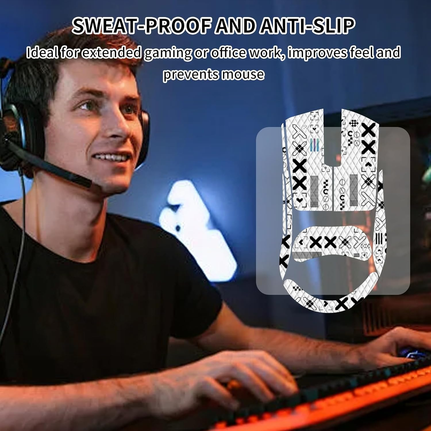 ONBPIY Anti-Slip Mouse Grip Tape for Viper V3 Pro and Razer Viper V3 Pro Pre-Cut Sweat-Resistant Upgrade for Gaming Precision image number 3