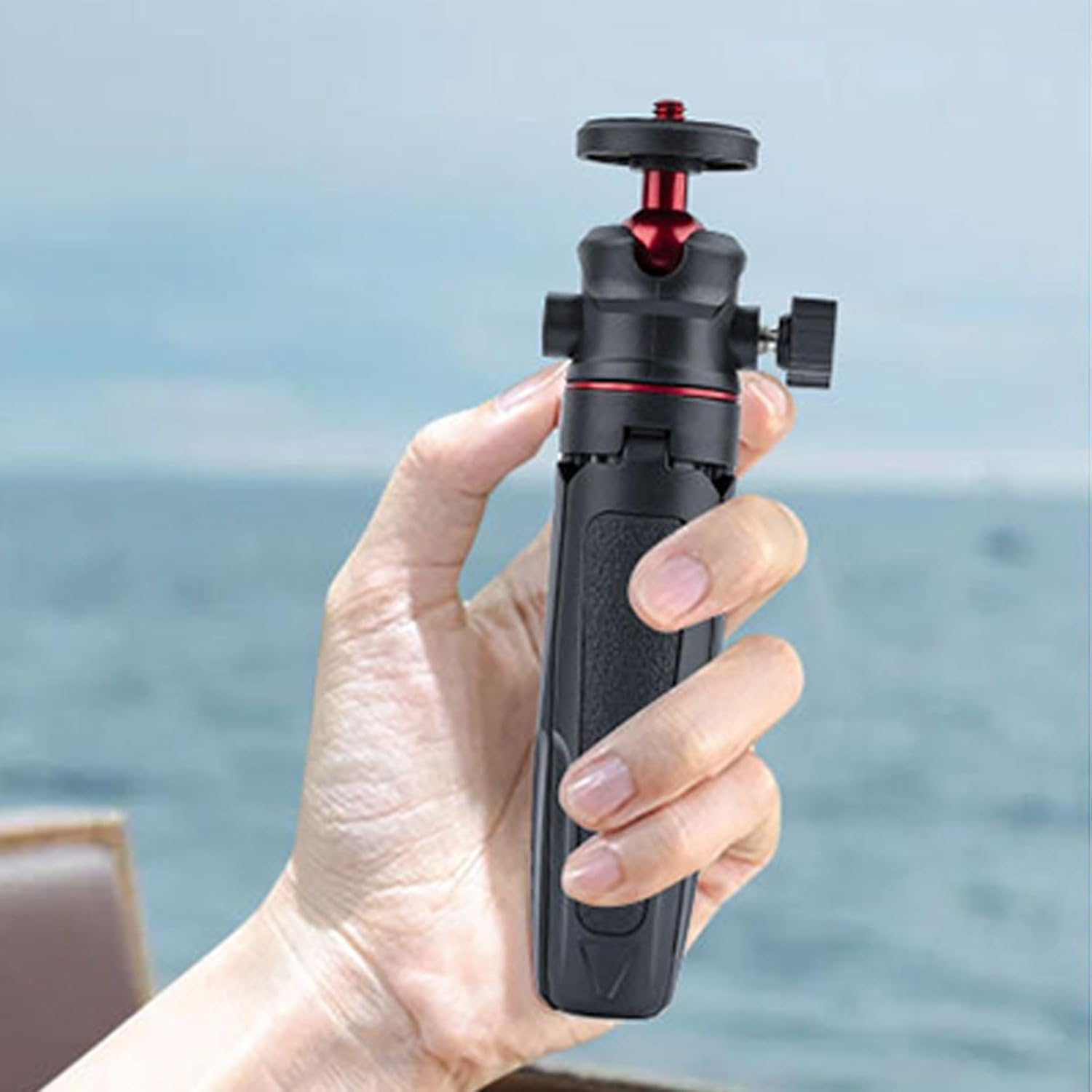 Luzcauwy Extension Pole Tripod, 3-In-1 Mini Selfie Stick Tripod Stand for Iphone, Samsung, Sony RX100 & Canon G7X &ndash; 15Cm Compact Vlogging & Travel Photography Mount (90G) image number 2