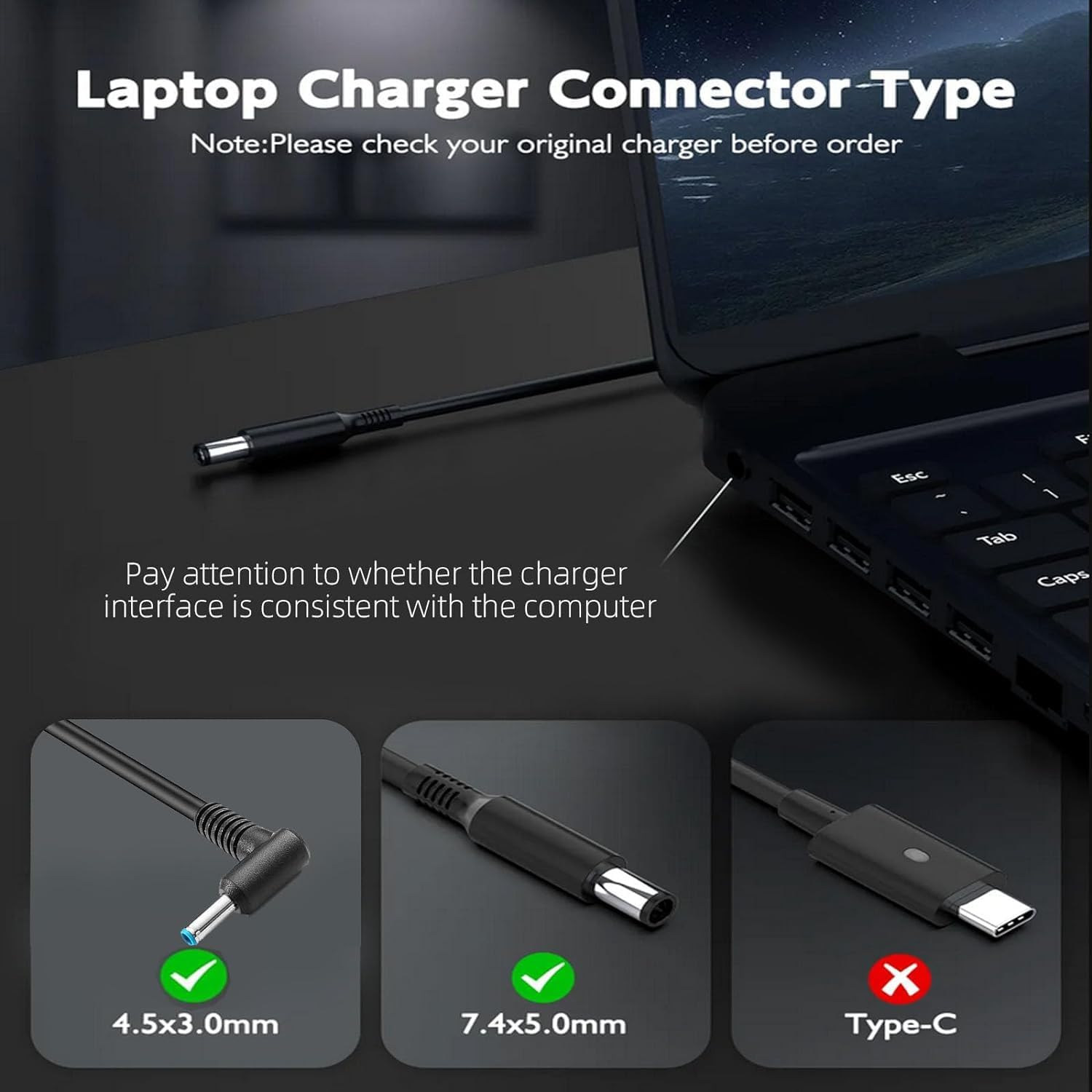 150W AC Adapter Charger Fit for HP Zbook 15 16 17 15U 15V G3 G4 G5 G6 G7 G8 G9 Zbook Studio G3 G4 G5 G6 G7 G8 OMEN by 15 17 Pavilion Gaming 15 17 TPN-CA11 TPN-DA09 Laptop Power Adapter Supply image number 3