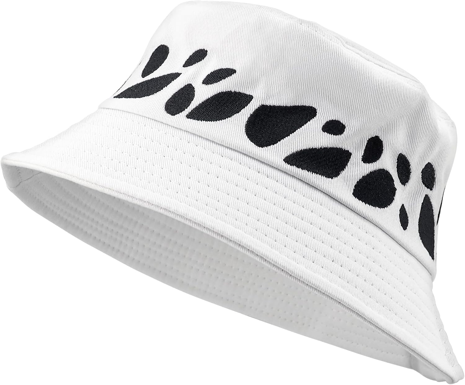 Novel Style Bucket Cosplay Hats Inspired for Men Women Fishing Hat and Summer Protection Hat | 360 Degree Outdoor Beach | UV Protection | White, White, One Size image number 3