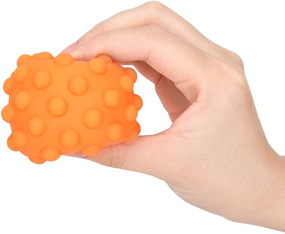 Caterbee Baby Ball Set 6 Packs, Textured Multi Sensory Balls Set Develop Baby'S Tactile Senses Toys for Infant Bath and Beach image number 6