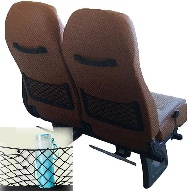 WEZCHUGHAOL Car Campervan Storage Nets 4Pcs, Elastic Mesh Organizer with Durable Plastic Frame &ndash; Fits RV Motorhome Boat Van Truck Accessories (Black) image number 1