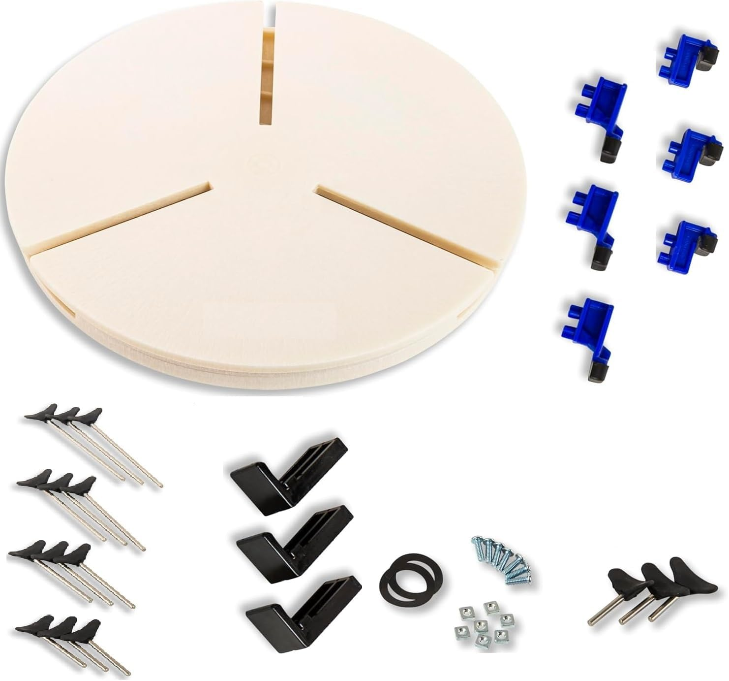 YASMITA Giffin Grip, Pottery Trimming and Centering Tool for Leather-Hard or Bisque Ware, Fast Snap-On Design for Easy Use, Fits Most Standard Pottery Wheels, Includes Rods & Sliders