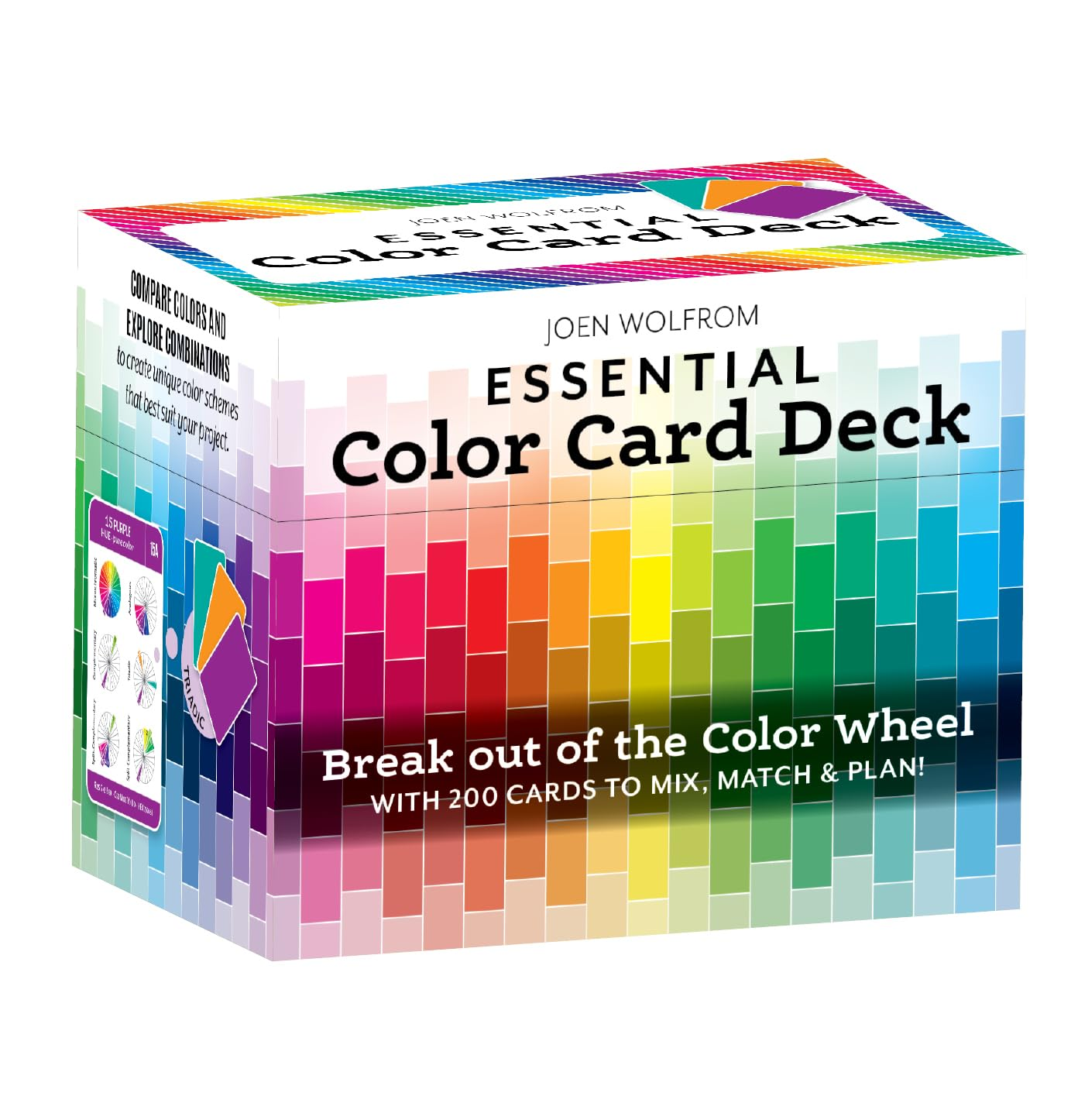 Essential Color Card Deck: Break Out the Color Wheel with 200 Cards to Mix, Match & Plan! Includes Hues, Tints, Tones, Shades & Values image number 3