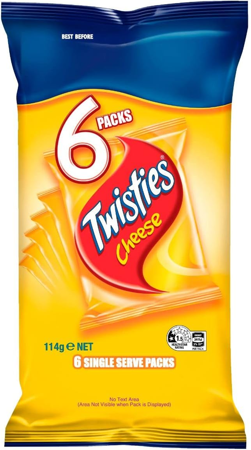 Twisties Cheese Corn Chips Multipack 6 Pack 114G image number 4