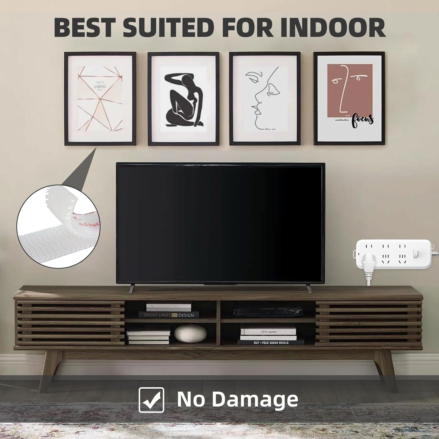 Bulina Dual Lock SJ3560 25Mm X 1.9M Clear 1 Pack Reclosable Fastener Mounting Tape Interlocking Mushroom Shaped Strong Adhesive Hook Lock Sticky Tape for Indoor and Outdoor image number 6