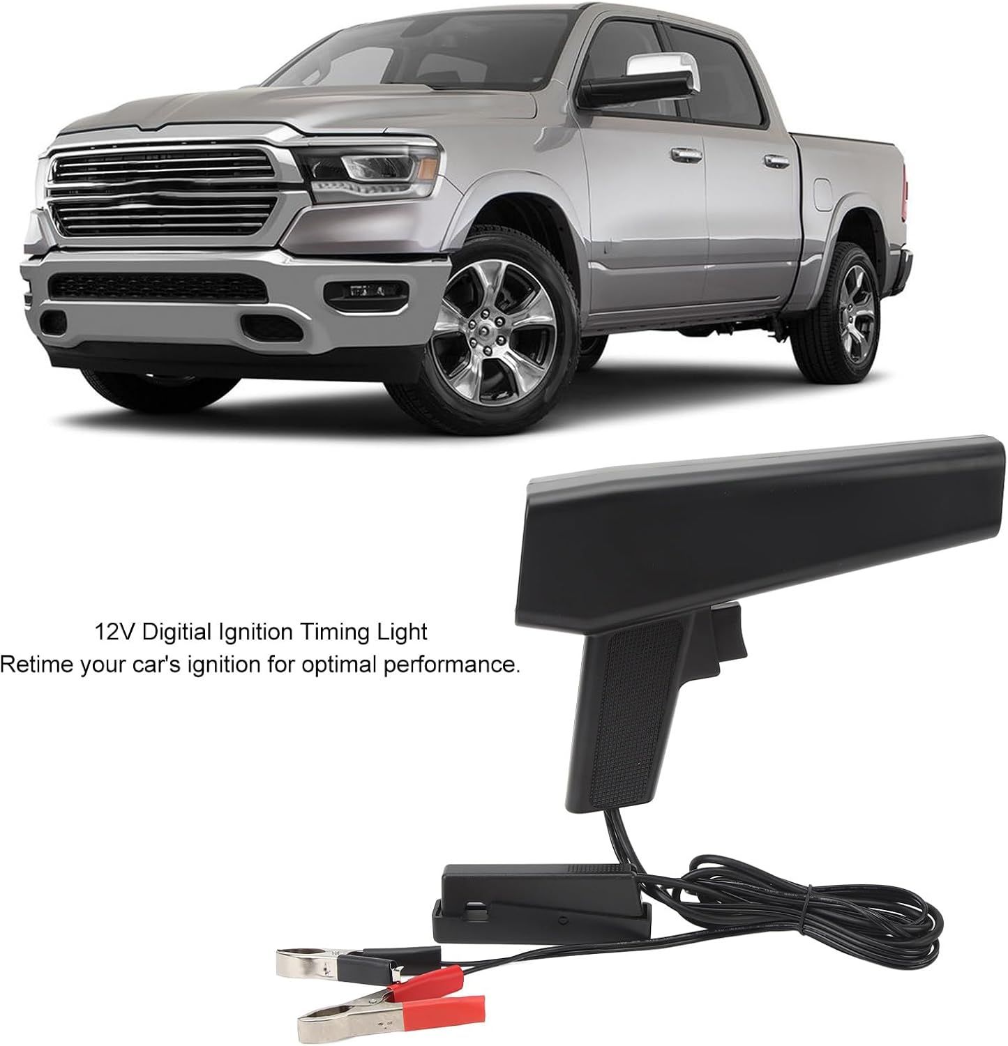 Digital Timing Light, 12V Automotive Ignition Timing Light with LED Display, Portable Inductive Strobe Timing Light Gun, Automotive Tool for Car, Motorcycle, Marine image number 3