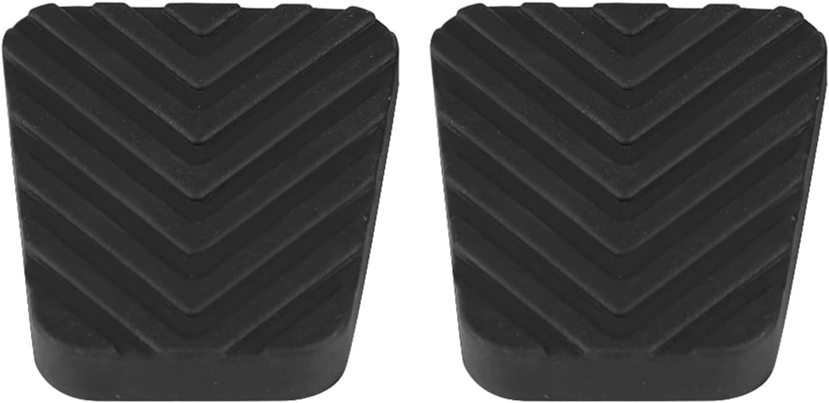 1 Pair Car Pedal Pad Cover 3282524000 Anti-Slip Rubber Auto Brake Clutch Pedal Pad Sleeve Rubber Black Fit for Accent Elantra Excel Scoupe Tiburon Getz image number 1