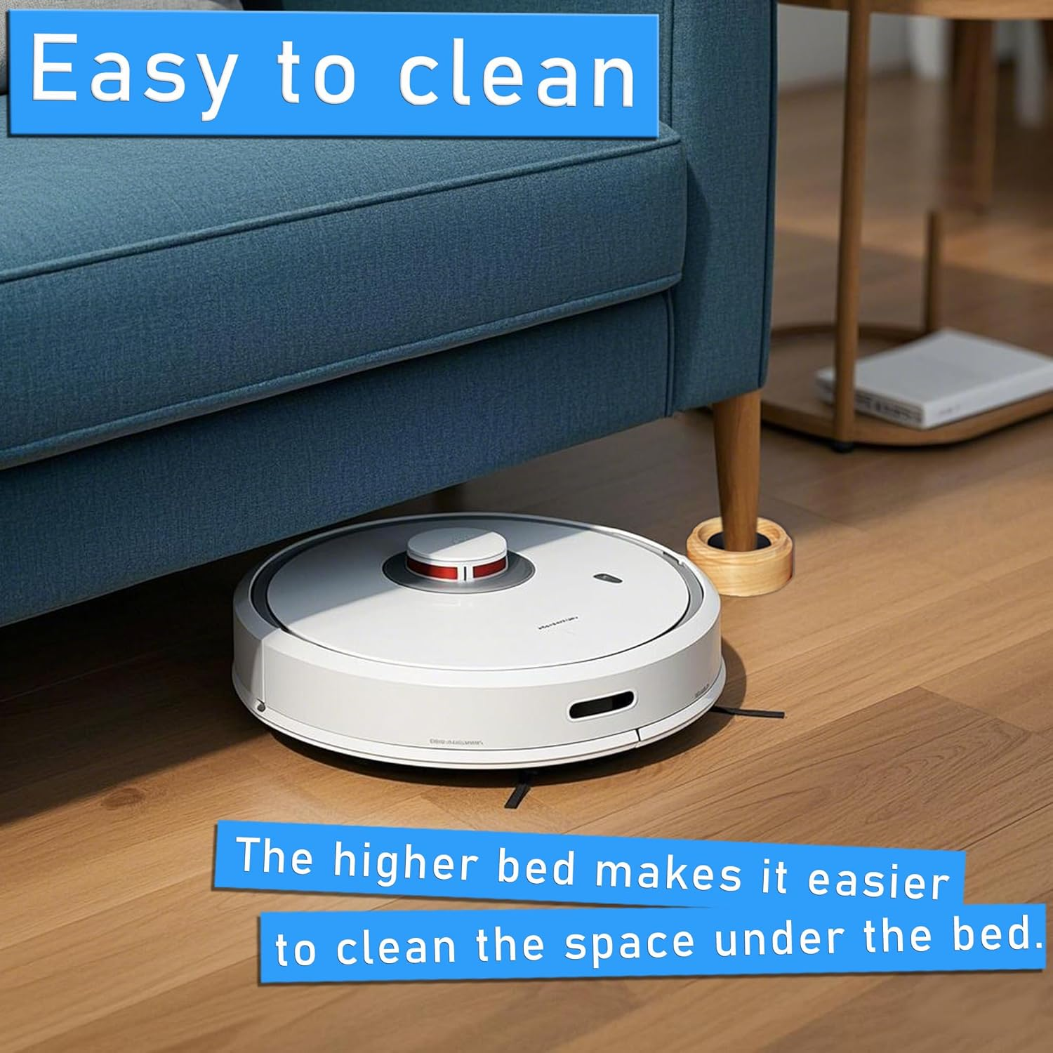 1" Heavy Duty Bed Risers, Bed Lifts, Furniture Risers, Great for under Bed Storage, Bed, Table, and Chair Lifts, Adds 1" Height to Heavy Furniture or Beds of 4Pcs image number 4