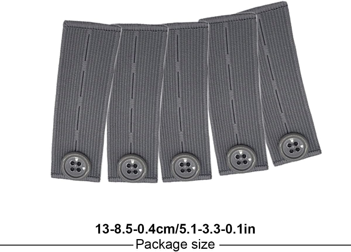For Belly Band Comfortable Maternity Pants Extender Pant Button Extenders Waistband Clothes Extension Washable Jeans Accessory, Gray image number 5