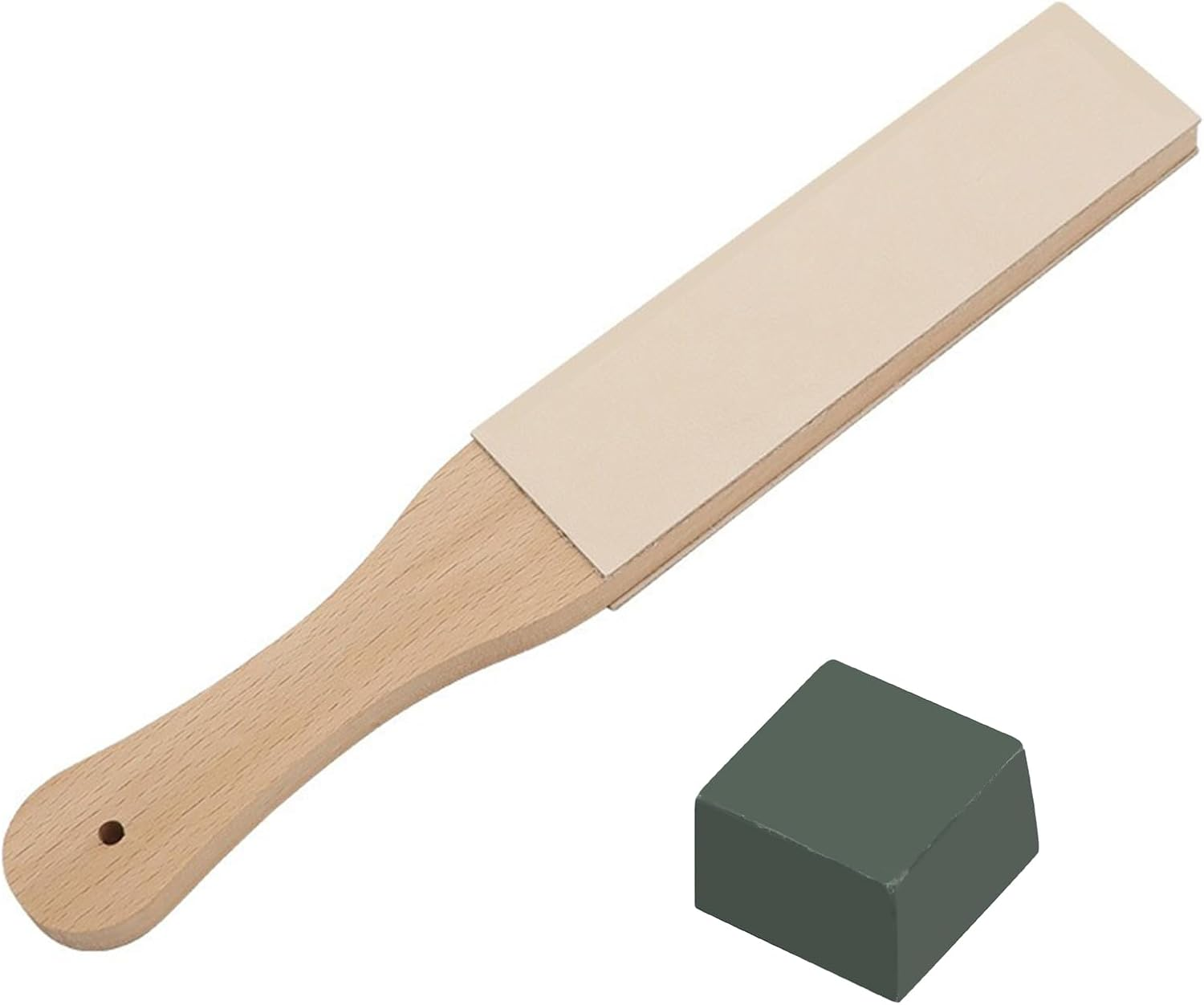Yxvyxymyxxg Double-Sided Beech Wood Portable Leather Strop - Sharpening & Polishing Tool for Knives, Blades & Leather Craft image number 1