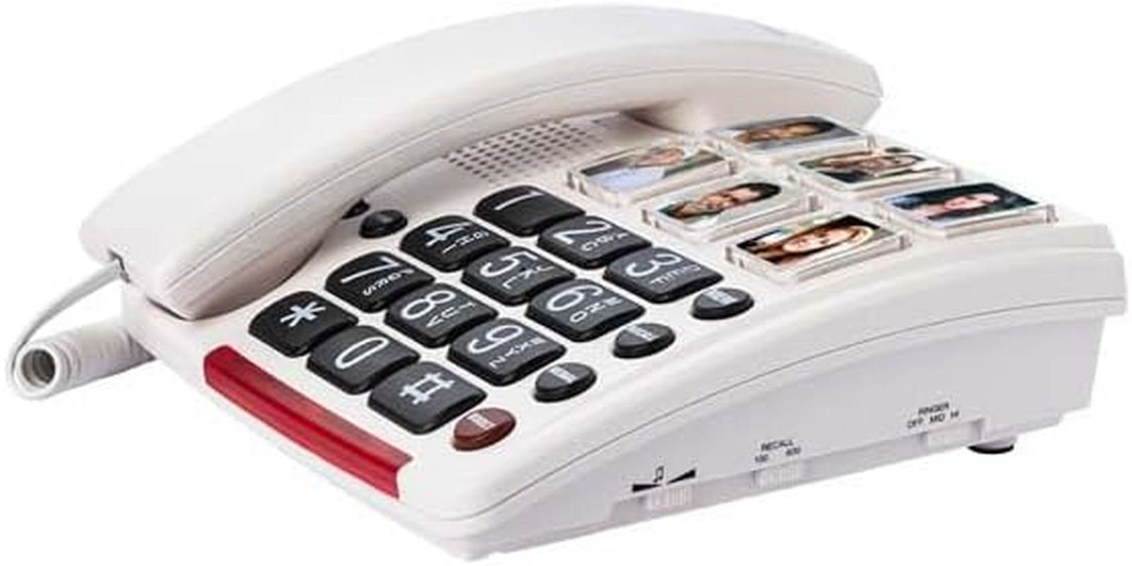 Oricom CARE80 Amplified Phone with Picture Dialling - Corded Phone One-Touch Picture Memory Buttons, Memory Loss, Phone Elderly Visual Hearing Impaired, Hearing Aid and T-Coil Compatible image number 2