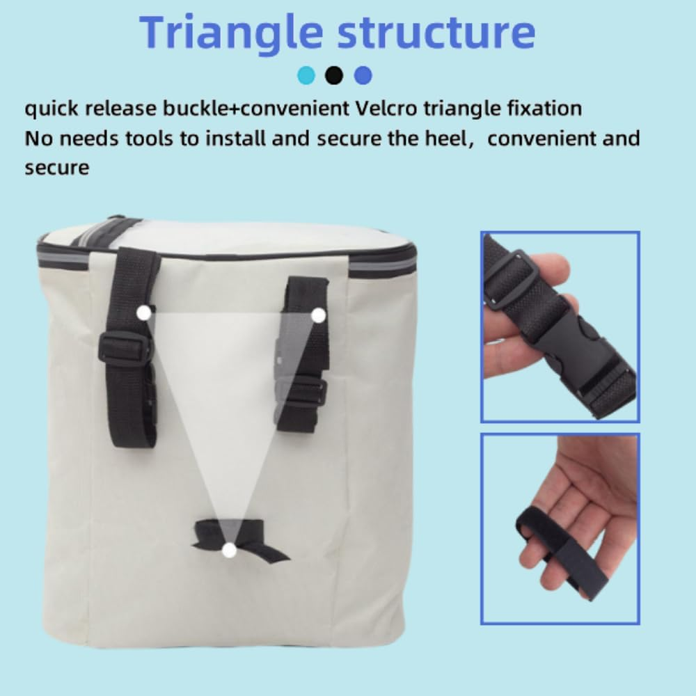 Handlebar Bag,Waterproof Bike Frame Bag,Bike Front Insulated/Cooler Bag,Bicycle Phone Holder Bag with Transparent Pouch for Phone,Bike Pouch Accessories for Outdoor Cycling Hiking Travel (Black) - White image number 2