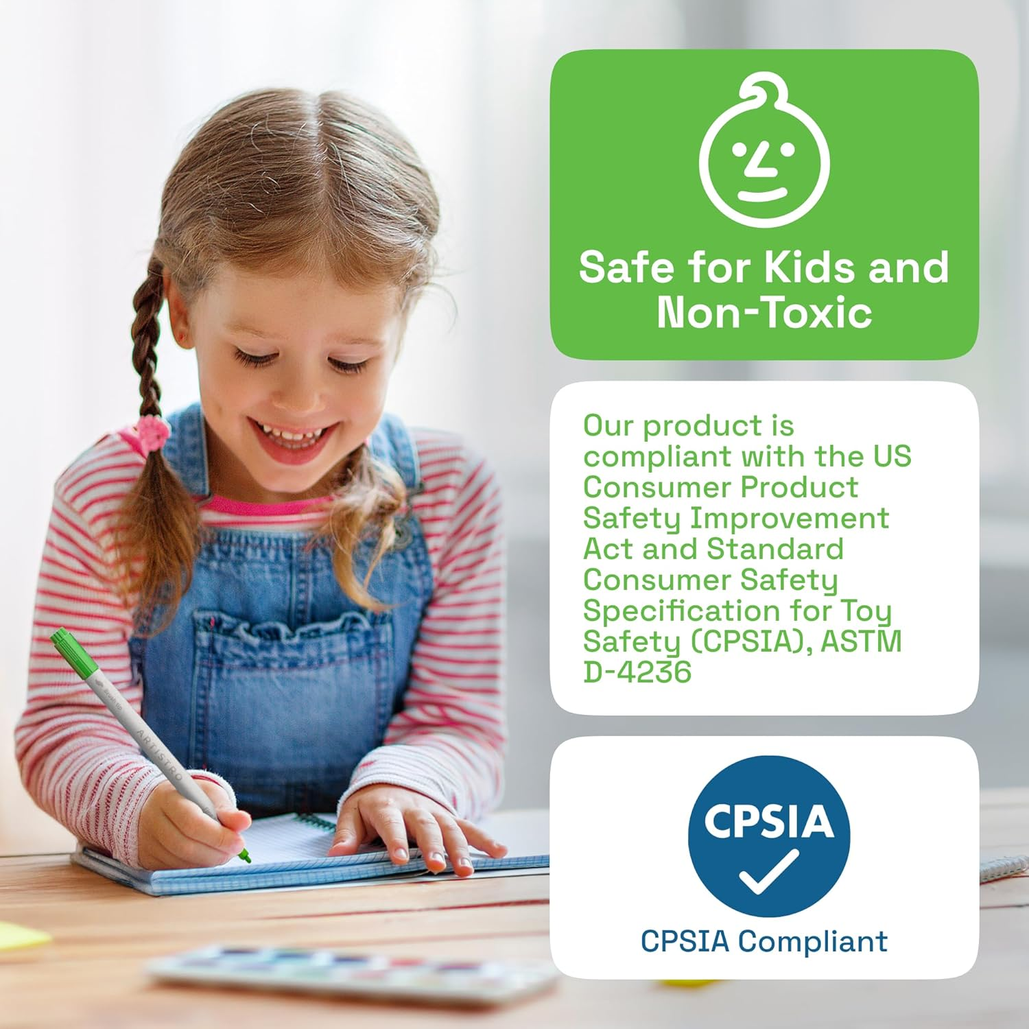 ARTISTRO 120 Dual Tip Acrylic Paint Markers - Easy for All Ages & Levels Acrylic Paint Pens for Fabric, Rocks, Paper, Wood, Canvas, Glass, DIY (Dual Tip Brush + Fine, 120) image number 2