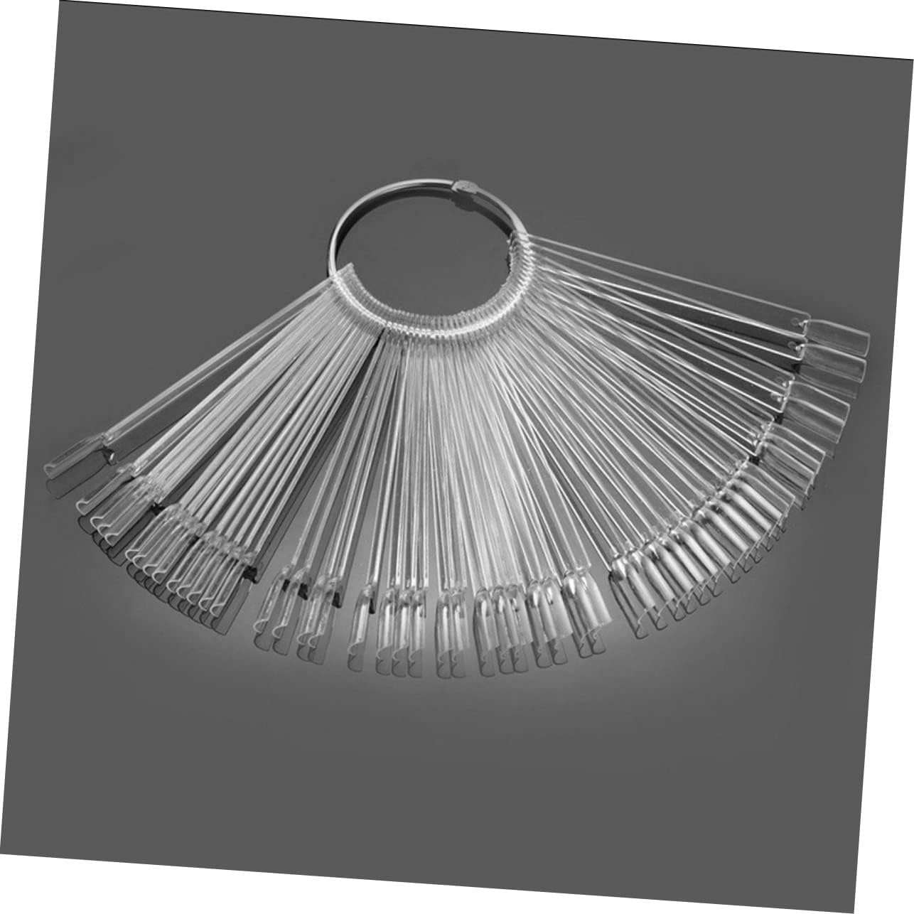 DEARMAMY 50Pcs Nail Display Boards False Nail Art Tips Sticks Polish Plate Practice Templates image number 4