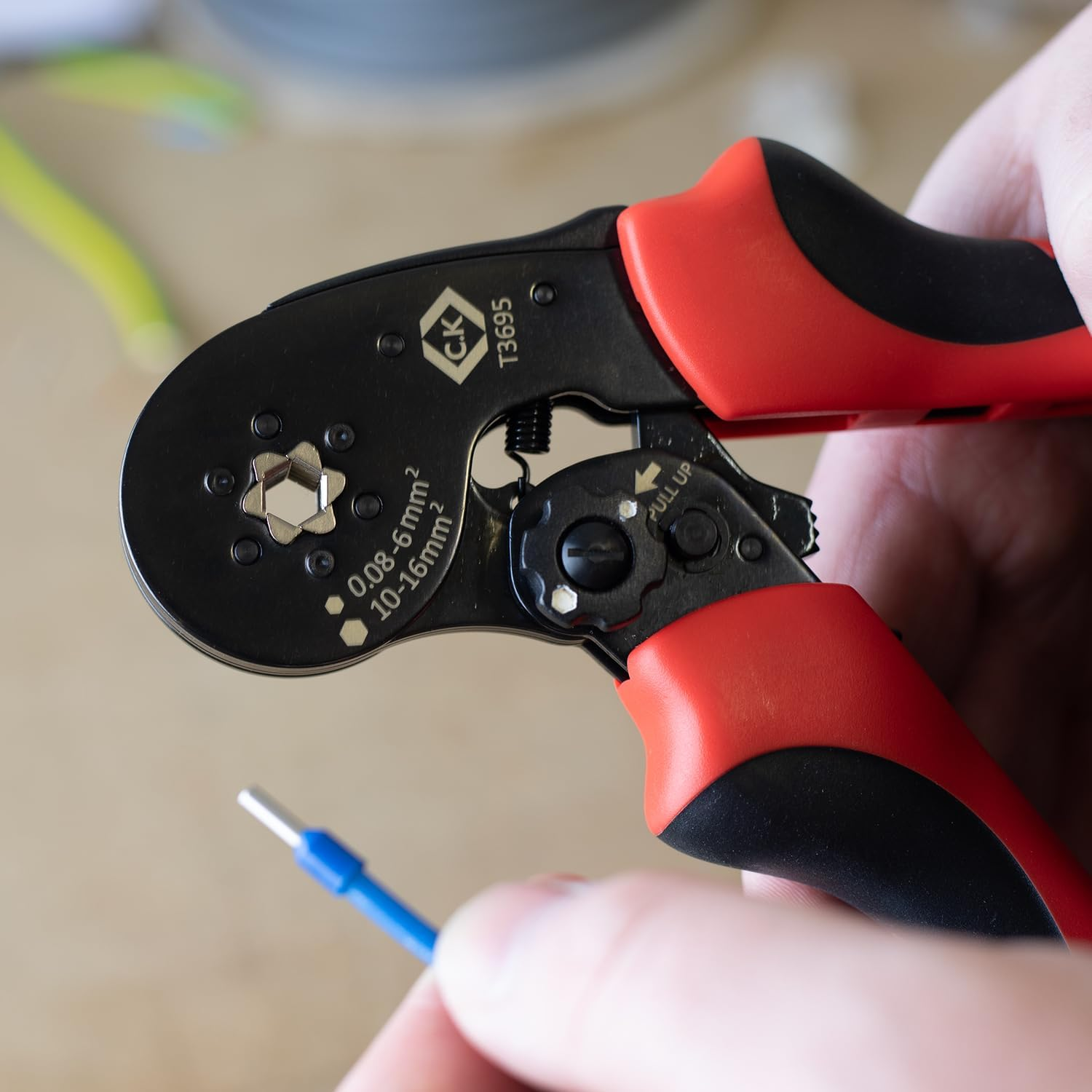 Self-Adjusting Crimping Pliers with Forced Lock for Ferrules, 0.08-16 Mm&sup2; image number 4