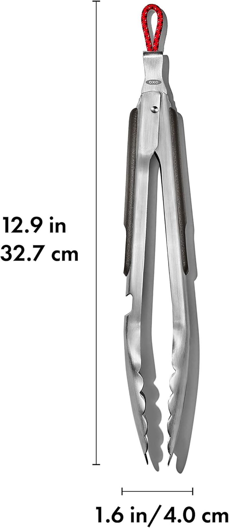 OXO Outdoor Stainless Steel Tongs with Bottle Opener, 32.7 Cm X 4 Cm image number 2